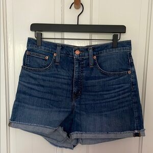 J. Crew Blue Jean Shorts High-Waisted Classic